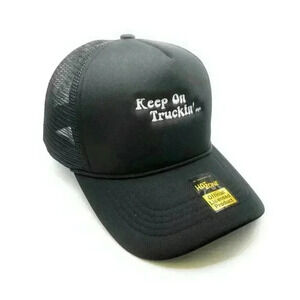 Keep on Truckin Mesh Trucker Snapback (Black)